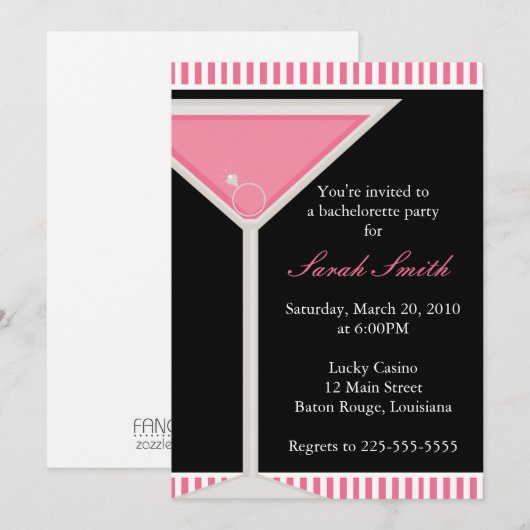 バチェロレッテ 招待状 (正面/裏面)