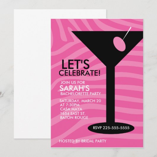 バチェロレッテ 招待状 (正面/裏面)