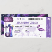 バチェロレッテ |熱帯パーティの招待状 (正面/裏面)