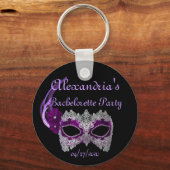 "バチェロレッテ" – 紫王室ののマスク キーホルダー (正面)