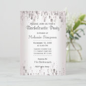 バチェロレッテ |繊細なシルバー 招待状 (スタンド正面)