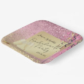 バチェロレッテ/誕生日パーティー – ピンク ペーパープレート (傾斜あり)