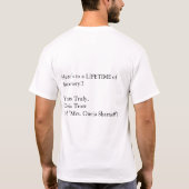 バチェロレッテTシャツ Tシャツ (裏面)