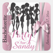 バチェロレットまたはバースデーパーティーディバガールズ スクエアシール (正面)