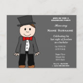 バチェロレパーティー、スタッグパーティー、グルームシャワー.... インビテーションポストカード (正面)