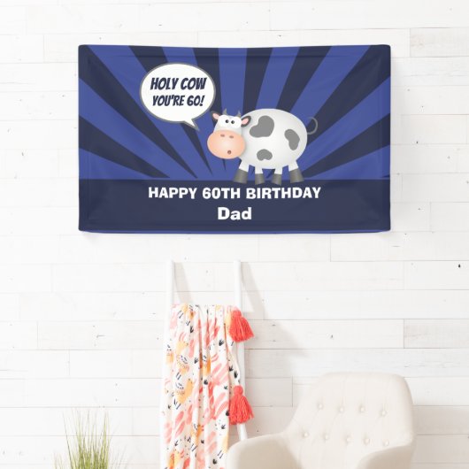 バチカンあなたは60おもしろいかわいいハッピーハッピーエンド60誕生日 横断幕 (インサイチュ)