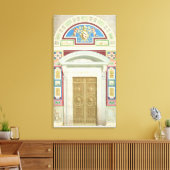 バチカンのラファエル・ロッジアへの入り口 キャンバスプリント (インサイチュ (リビング))