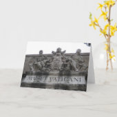 バチカンの入口の挨拶状 カード (黄色い花)