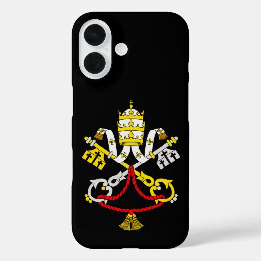 バチカンの紋章 プレミアム ファインアート エンブレム Case-Mate iPhoneケース (裏面)