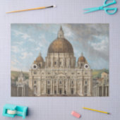 バチカンの聖ペテロ大聖堂 薄葉紙 (クラフト)