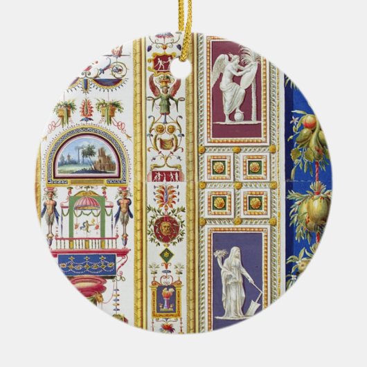 バチカンのRaphaelのLoggiaからのパネル、から セラミックオーナメント (正面)