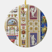 バチカンのRaphaelのLoggiaからのパネル、から セラミックオーナメント (裏面)