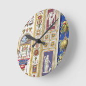 バチカンのRaphaelのLoggiaからのパネル、から ラウンド壁時計 (傾斜)