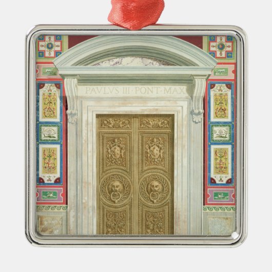 バチカンのRaphaelのLoggiaへの戸口、から メタルオーナメント (正面)