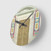 バチカンのRaphaelのLoggiaへの戸口、から ラウンド壁時計 (傾斜)