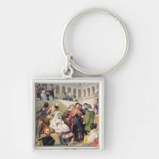 バチカンのRaphael、1832年(キャンバスの油) キーホルダー (正面)