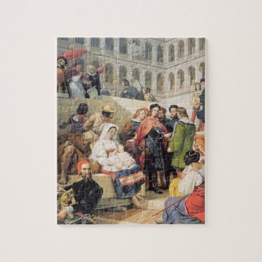バチカンのRaphael、1832年(キャンバスの油) ジグソーパズル (縦)