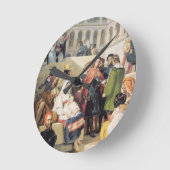バチカンのRaphael、1832年(キャンバスの油) ラウンド壁時計 (傾斜)