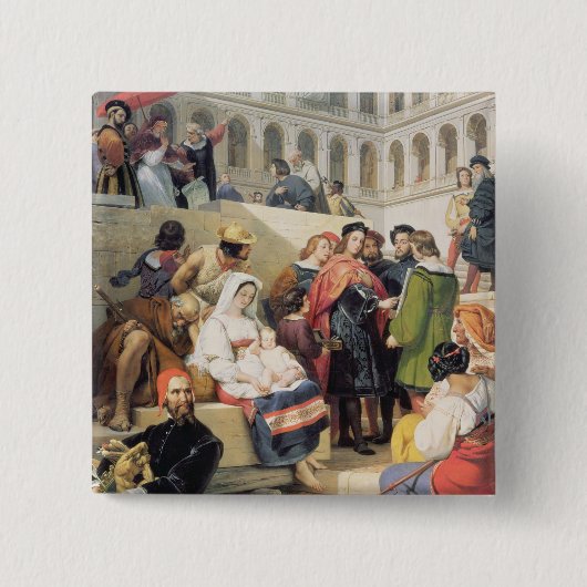バチカンのRaphael、1832年(キャンバスの油) 缶バッジ (正面)