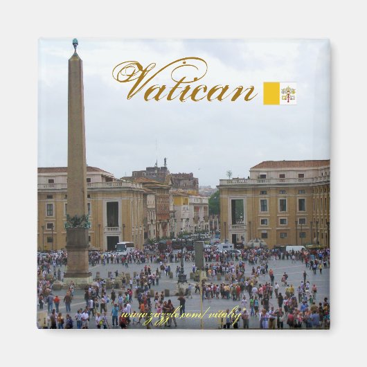 バチカンイタリクールア磁石デザイン マグネット (正面)