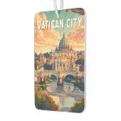 バチカンシティトラベルアートヴィンテージ カーエアーフレッシュナー (左)