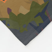 バチカンシティトラベルアートヴィンテージ フリースブランケット (角)