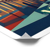 バチカンシティトラベル芸術的カラフル ポスター (角)