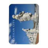 バチカンシティ大聖堂の像ビュー冷蔵庫用マグネット マグネット (縦)