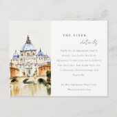 バチカンローマイタリアランドスケープ結婚ズ詳細 エンクロージャーカード (正面)