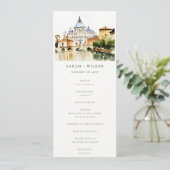 バチカンローマイタリアランドスケープ結婚式 プログラム (スタンド正面)