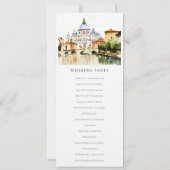 バチカンローマイタリアランドスケープ結婚式 プログラム (裏面)