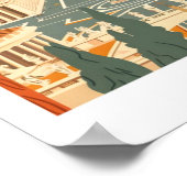 バチカンローマエレガントイタリアアートヴィンテージトラベル ポスター (角)