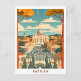 バチカンローマエレガントイタリアアートヴィンテージトラベル ポストカード