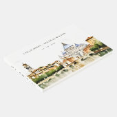 バチカンローマItaly水彩風景結婚ズ ゲストブック (コーナー)