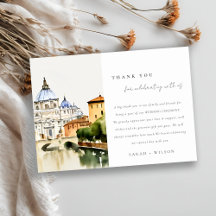 バチカンローマItaly水彩風景結婚ズ