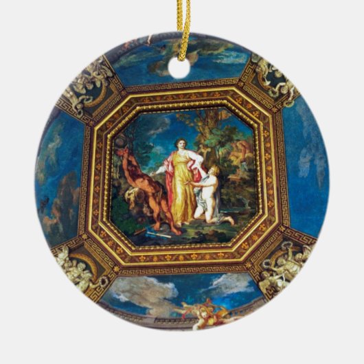 バチカン博物館の壁画 セラミックオーナメント (正面)