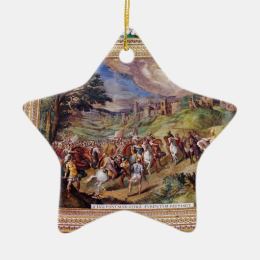 バチカン博物館の壁画 セラミックオーナメント (正面)