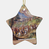 バチカン博物館の壁画 セラミックオーナメント (左)