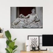 バチカン博物館の神ティバー川 ポスター (ホームオフィス)