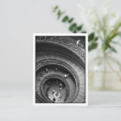 バチカン博物館螺旋階段はがき ポストカード (スタンド正面)