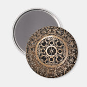 バチカン古代の金属のブロンズのスチームパンク神秘的 マグネット (正面/裏面)