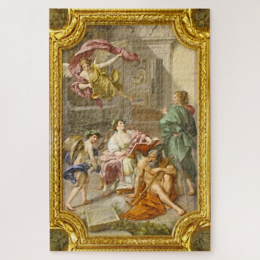 バチカン図書館『時の歴史の勝利』 ジグソーパズル (縦)