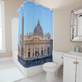 バチカン市の聖ペテロ広場 – ローマ，イタリア シャワーカーテン