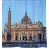 バチカン市の聖ペテロ広場 – ローマ，イタリア シャワーカーテン (正面)