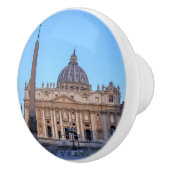 バチカン市の聖ペテロ広場 – ローマ，イタリア セラミックノブ (右)
