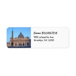 バチカン市の聖ペテロ広場 – ローマ，イタリア ラベル