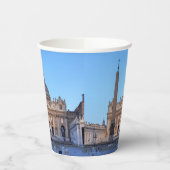 バチカン市の聖ペテロ広場 – ローマ，イタリア 紙コップ (左)