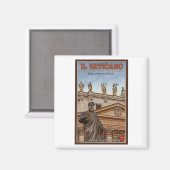 バチカン市像 マグネット (正面/裏面)