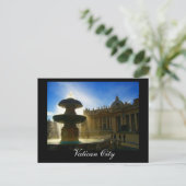 バチカン市噴水 ポストカード (スタンド正面)