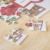 バチカン市国の地図 ジグソーパズル (側面)